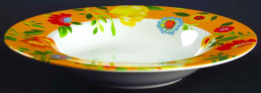 Buttercup Faire Large Rim Soup Bowl by Spode-1