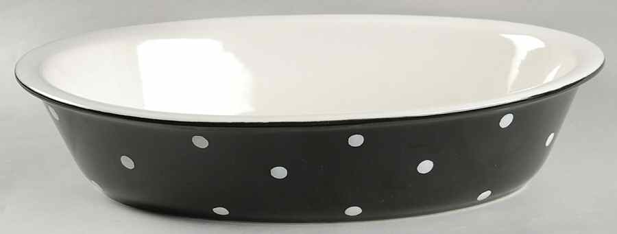 Baking Days Black 12'' Oval Baker by Spode-1