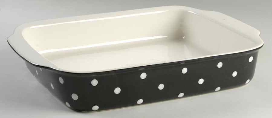 Baking Days Black 15" Rectangular Baker by Spode-1