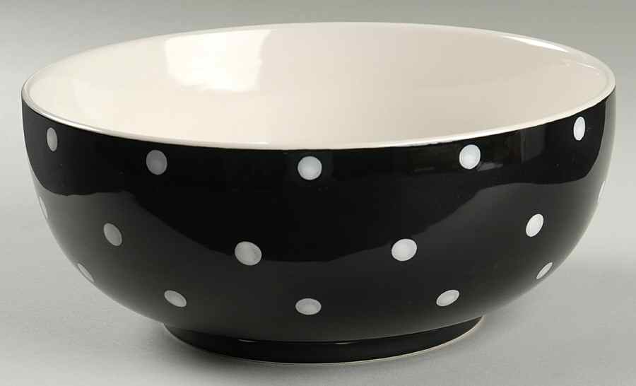 Baking Days Black 9" Salad Serving Bowl by Spode-1