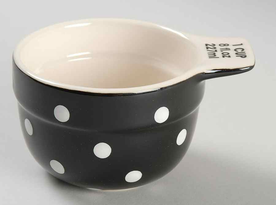 Baking Days Black 1 Cup Measuring Cup by Spode-1