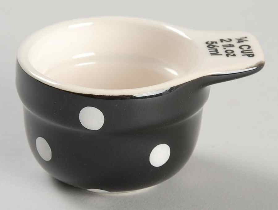 Baking Days Black 1/4 Cup Measuring Cup by Spode-1