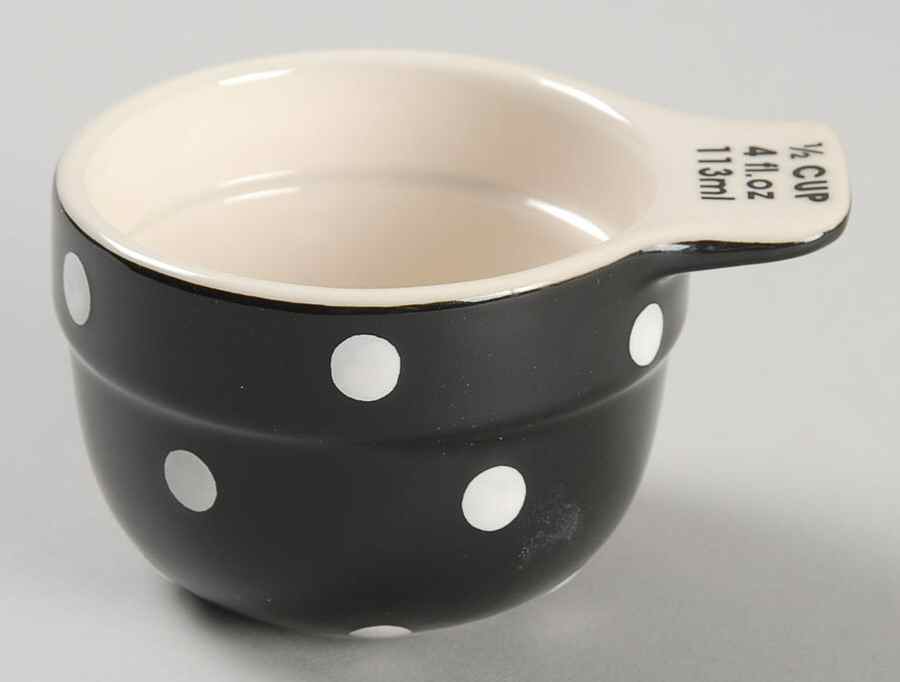 Baking Days Black 1/2 Cup Measuring Cup by Spode-1