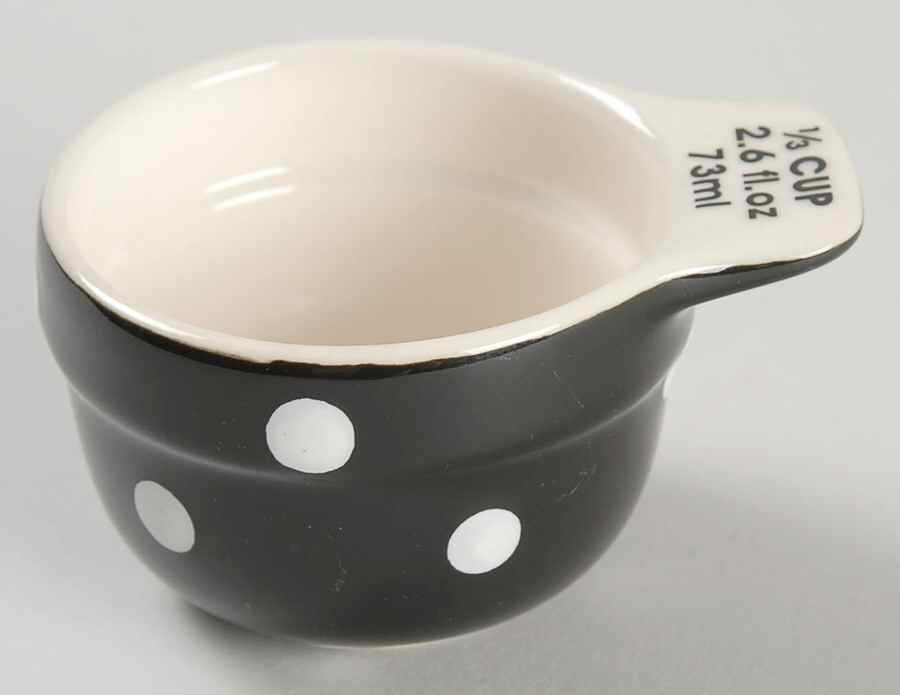 Baking Days Black 1/3 Cup Measuring Cup by Spode-1