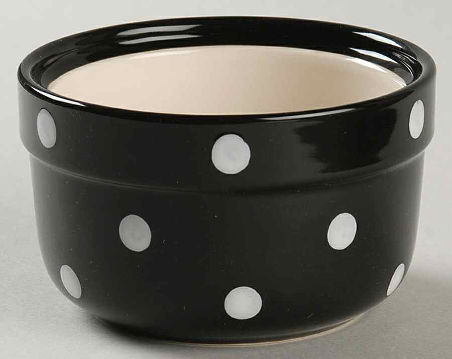 Baking Days Black Miniature Round Casserole No Lid by Spode-1