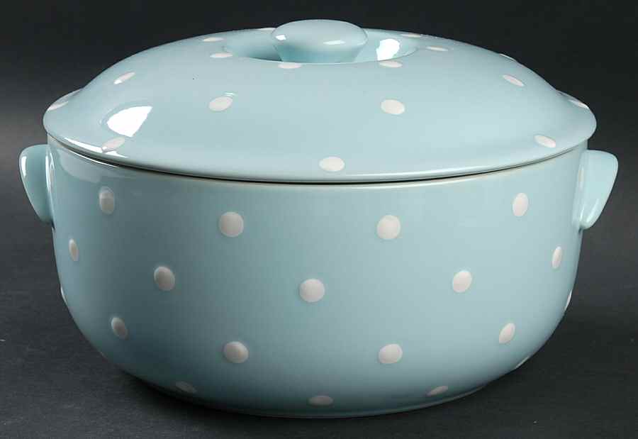 Baking Days Blue 2 Qt Round Covered Casserole by Spode-1