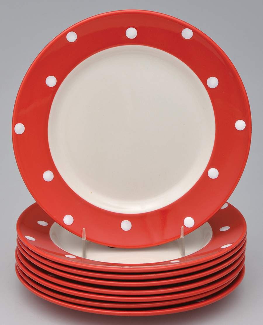 Baking Days Red Salad Plate - Set of 8 by Spode-1