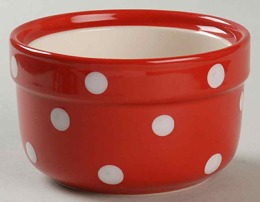 Baking Days Red Miniature Round Casserole No Lid by Spode-1