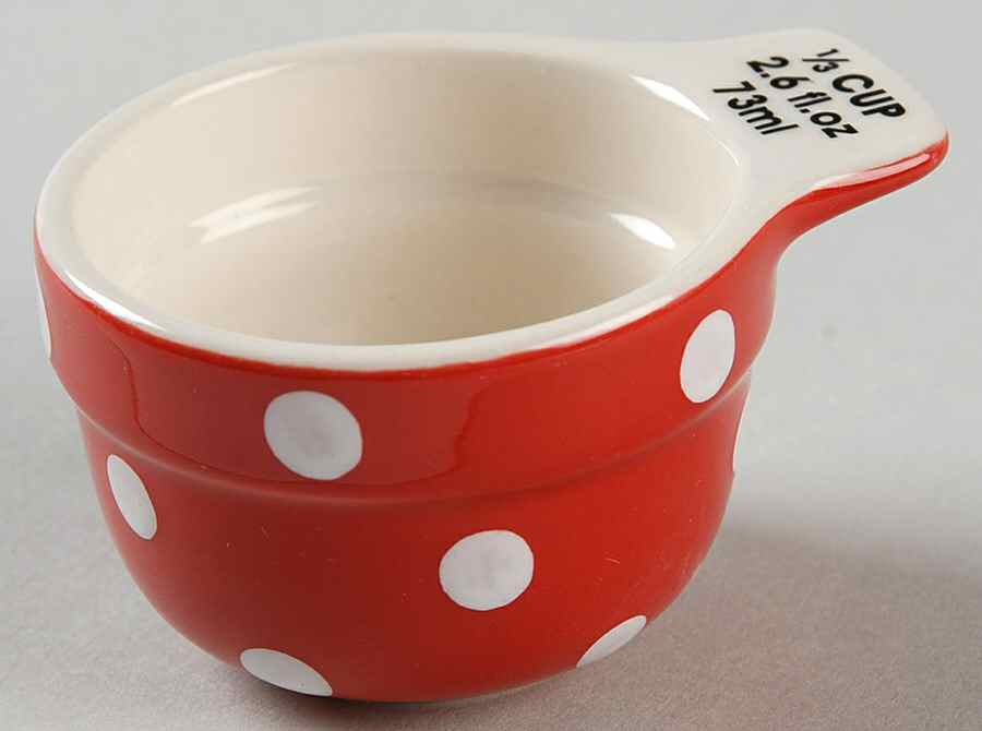 Baking Days Red 1/3 Cup Measuring Cup by Spode-1