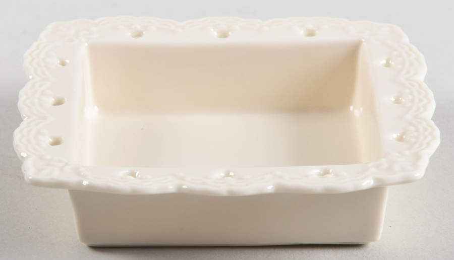 Cream Lace 4" Trinket Tray by Skye Mcghie-1