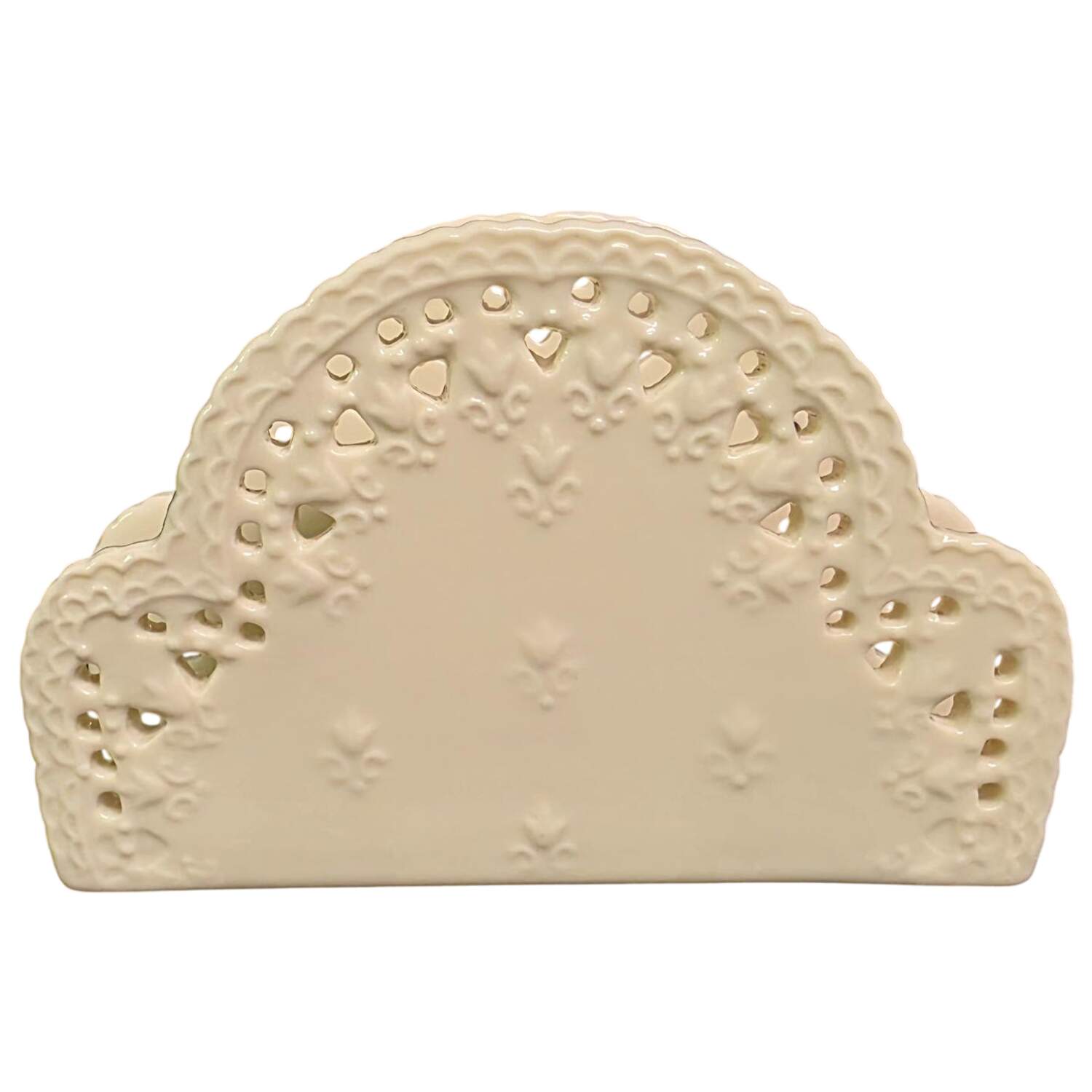 Cream Lace Napkin Holder by Skye Mcghie-1