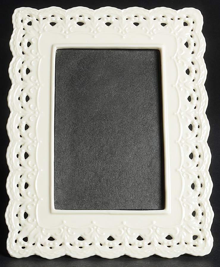 Cream Lace Frame-Holds 4" X 6" by Skye Mcghie-1