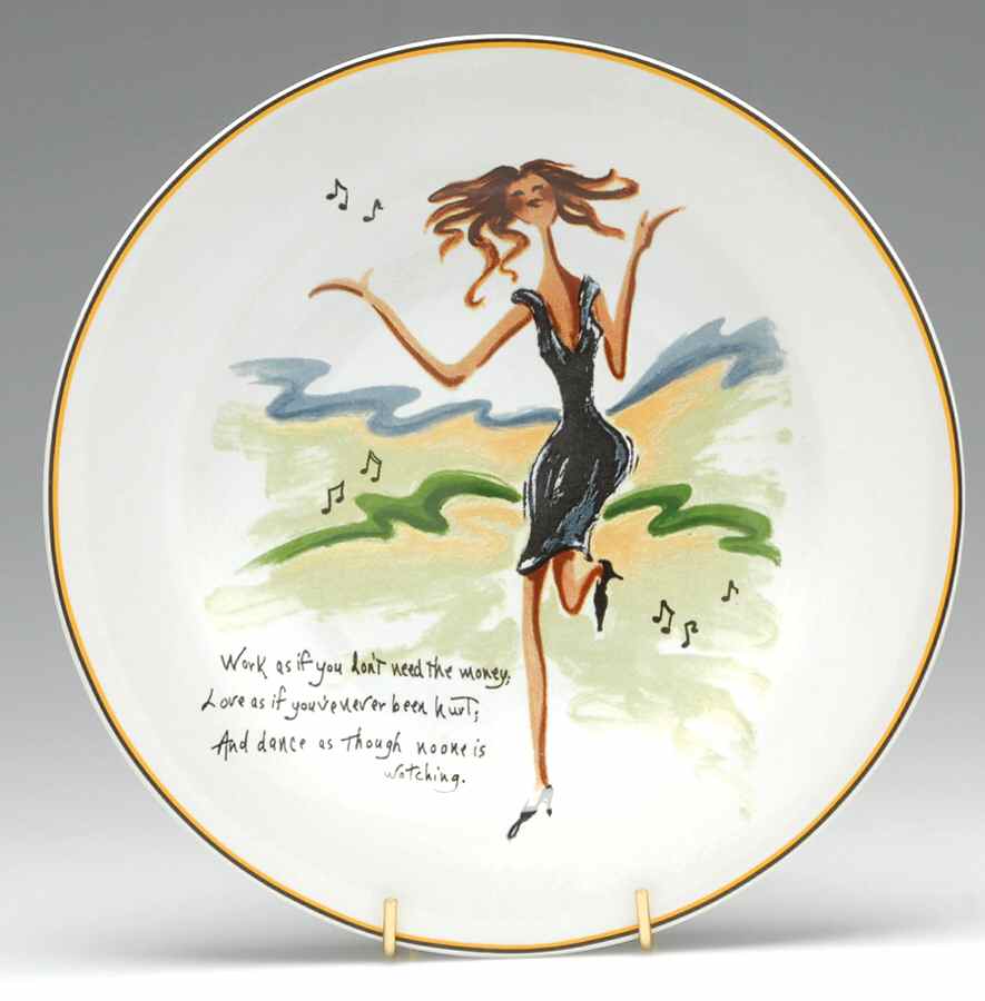 Glamour Girls Salad/Dessert Plate by Sakura-1