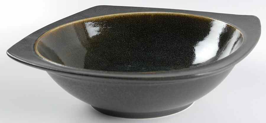 Plaza Ebony 10" Square Vegetable Bowl by Sango-1