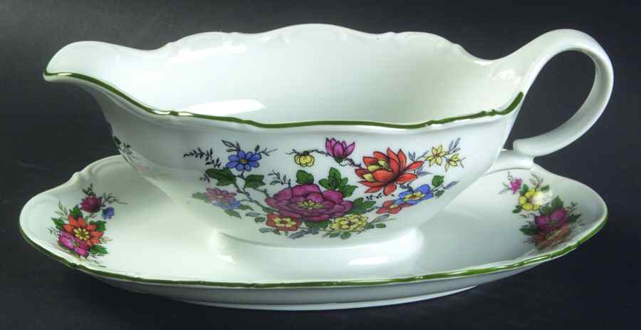 SLT361 Gravy Boat with Attached Underplate by Seltmann-1