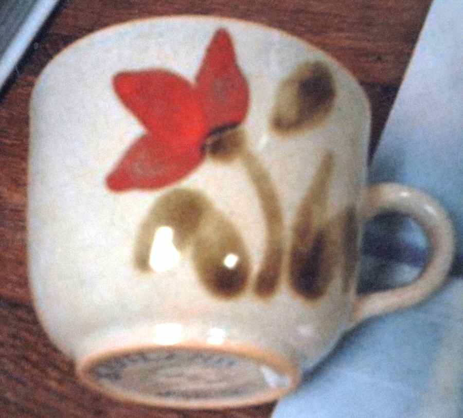 Haviland Flat Cup by Sarreguemines-1