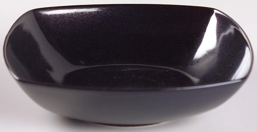Simplicity Obsidian (Black) Square Soup Bowl by Sasaki-1
