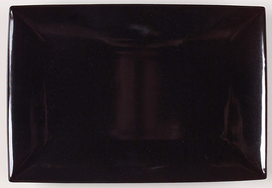 Simplicity Obsidian (Black) 15" Rectangular Serving Platter by Sasaki-1