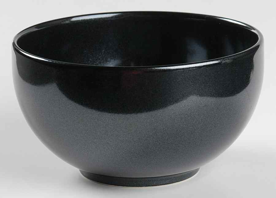 Simplicity Obsidian (Black) Coupe Cereal Bowl by Sasaki-1