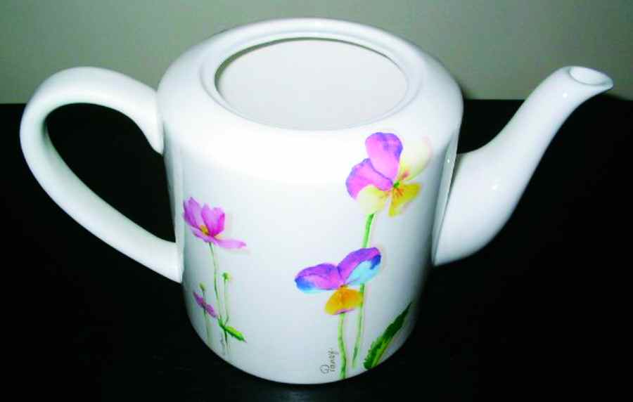 Petals Teapot No Lid by Skye Mcghie-1