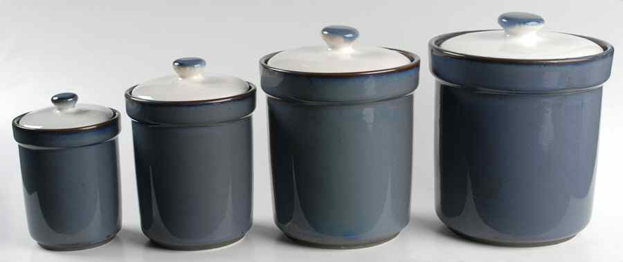Visions Eggplant (4 Piece) Canister Set (Box Set) by Sango-1
