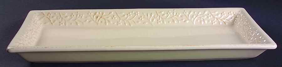 Chelsea Ivory 18" Rectangular Serving Platter by Signature-1
