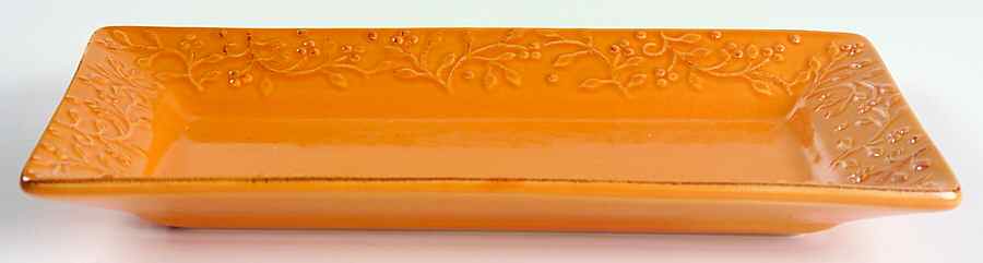 Chelsea Cantaloupe Rectangular Tray 11" by Signature-1