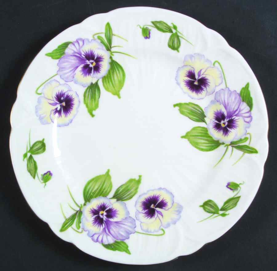 Pansy (Oleander) Salad Plate by Shelley-1