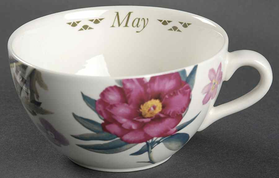 Flowers of the Month Flat Cup by Spode-1