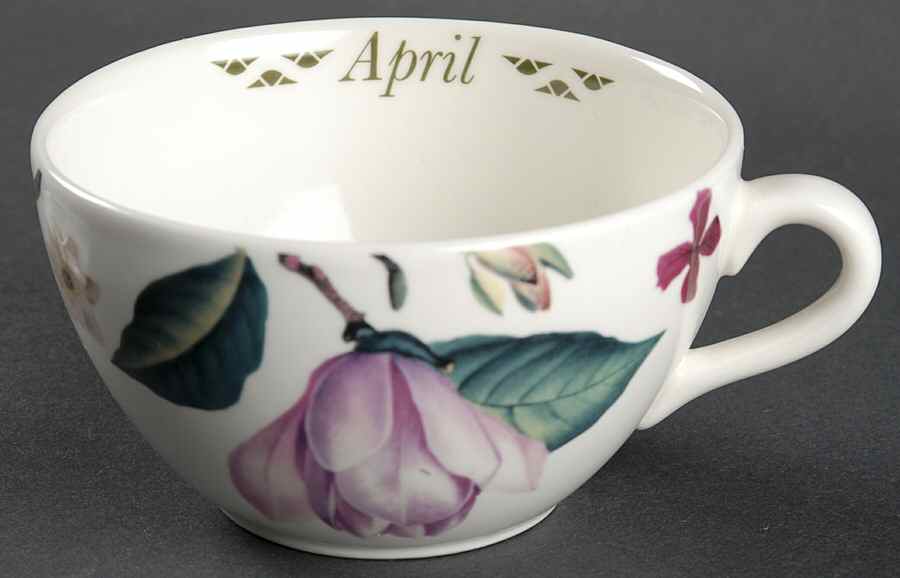 Flowers of the Month Flat Cup by Spode-1