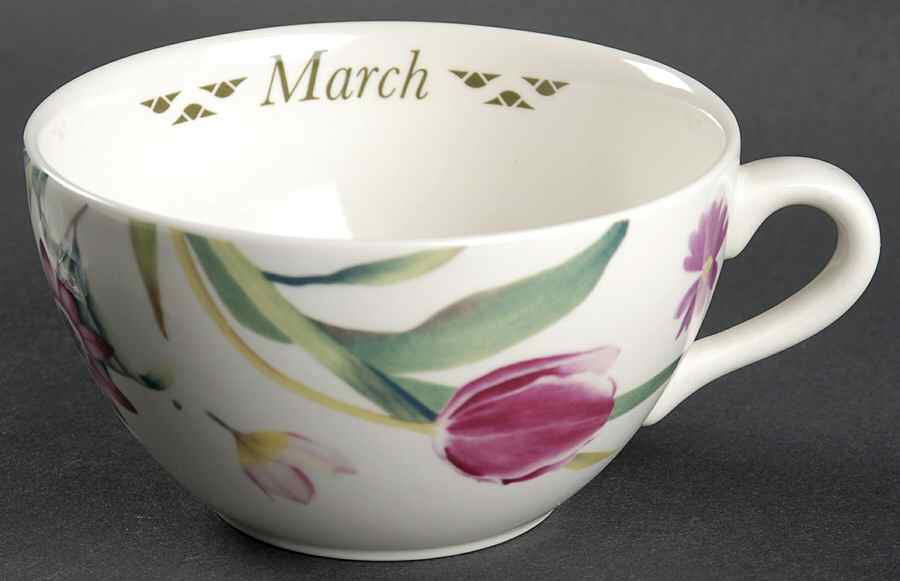 Flowers of the Month Flat Cup by Spode-1