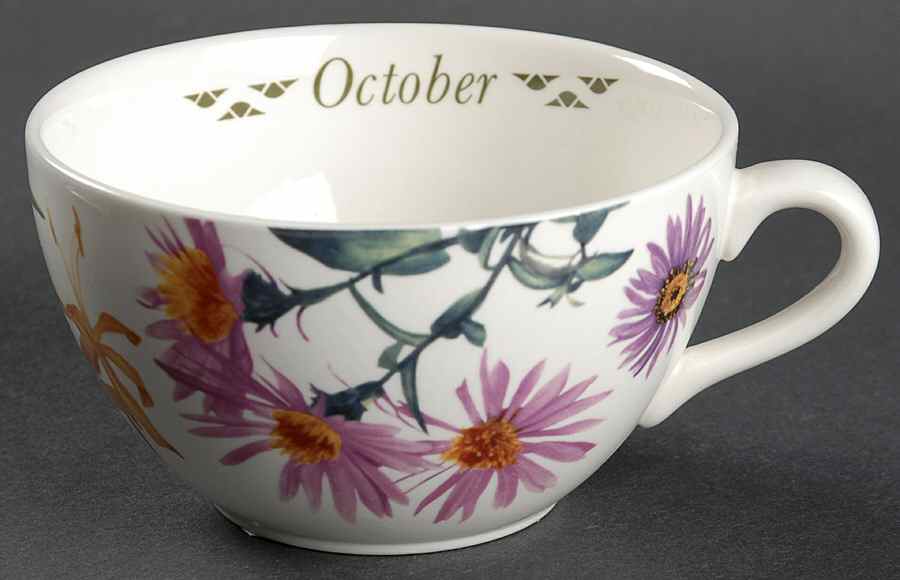 Flowers of the Month Flat Cup by Spode-1