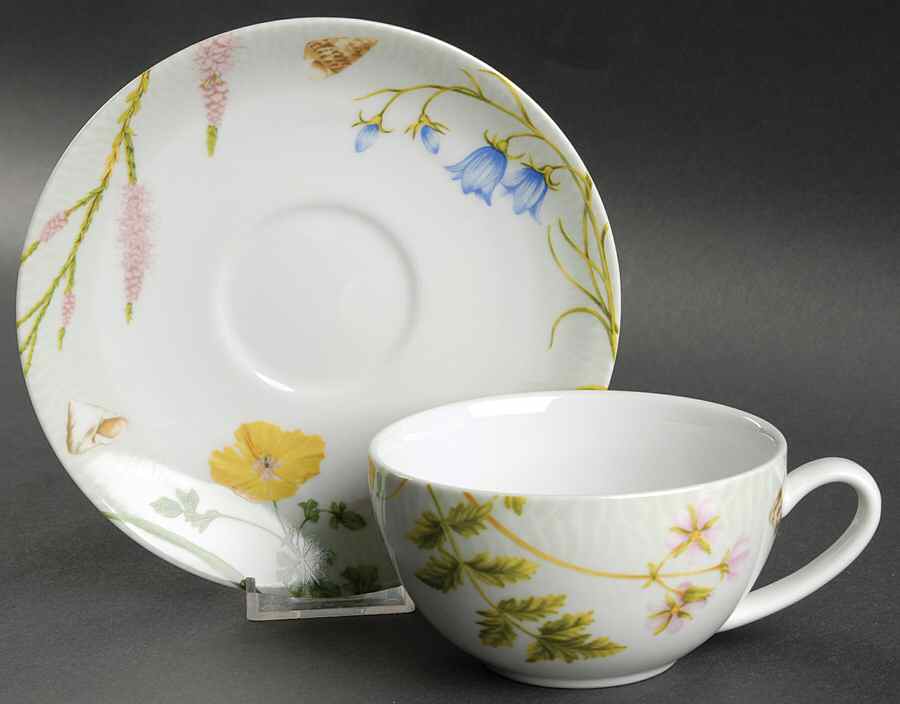 Shoreline Flat Cup & Saucer Set by Spode-1