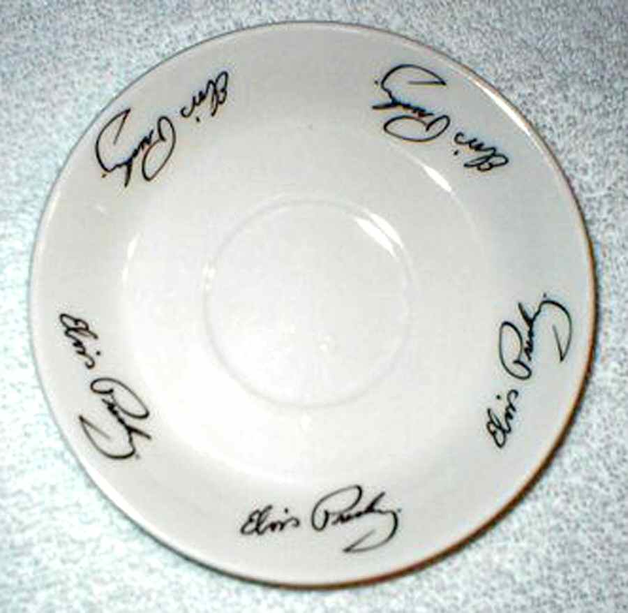 Elvis Presley Saucer by Signature-1