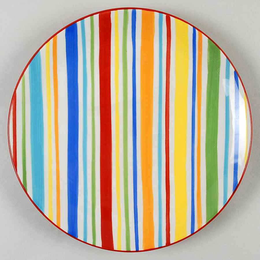 Summer Stripe Salad Plate by Sonoma Home-1
