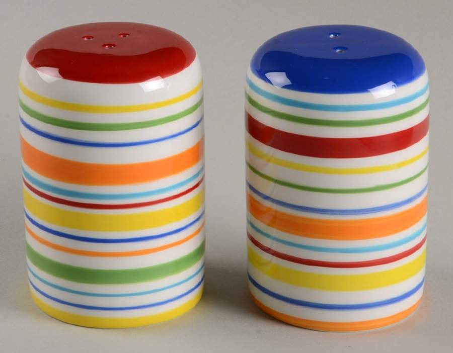 Summer Stripe Salt & Pepper Set by Sonoma Home-1