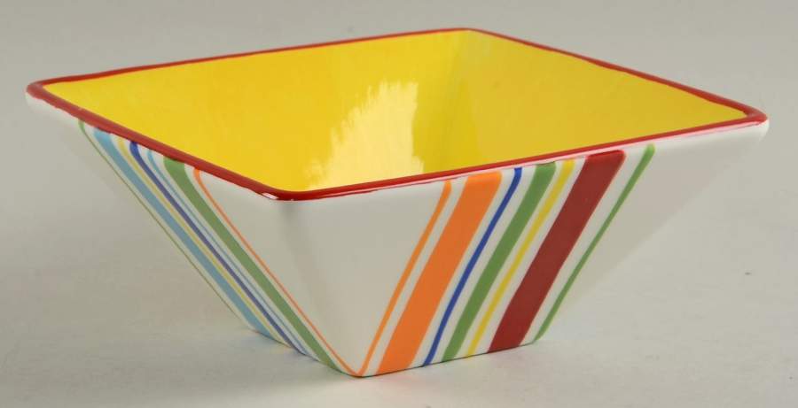 Summer Stripe Square Cereal Bowl by Sonoma Home-1