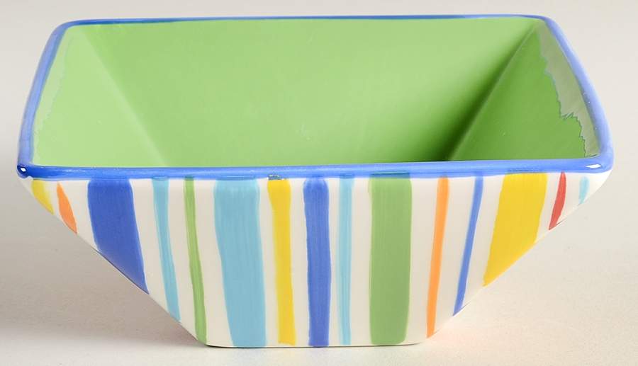 Summer Stripe Square Cereal Bowl by Sonoma Home-1