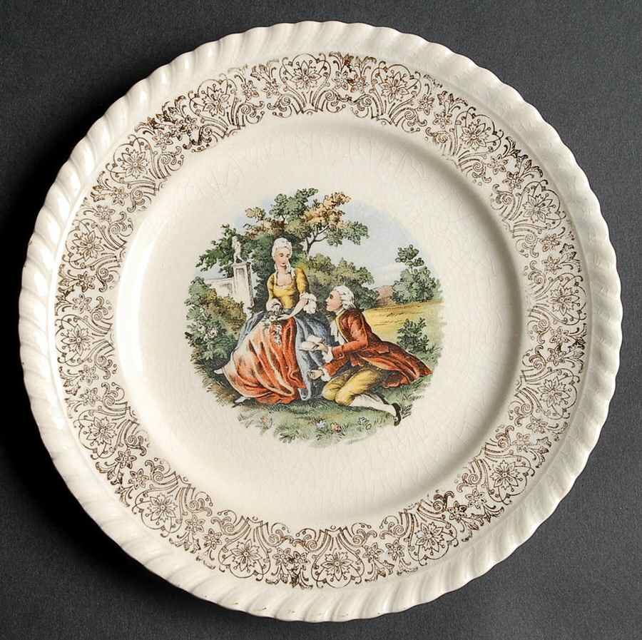 Minuet Bread & Butter Plate by Sovereign Potters-1