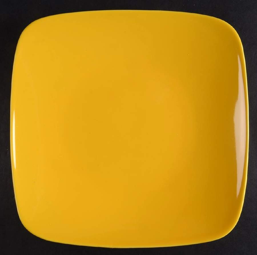 Pomello (Bright Yellow) Square Salad Plate by sengWare-1