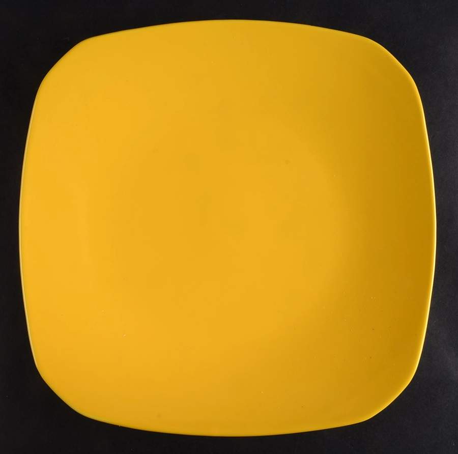 Pomello (Bright Yellow) Square Dinner Plate by sengWare-1