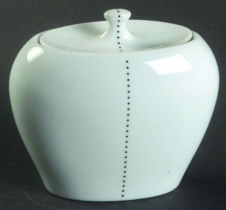 Simply Black Sugar Bowl & Lid by Spal Porcelanas-1