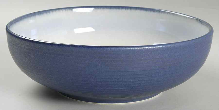 Carousel Blue 9" Round Vegetable Bowl by Sango-1