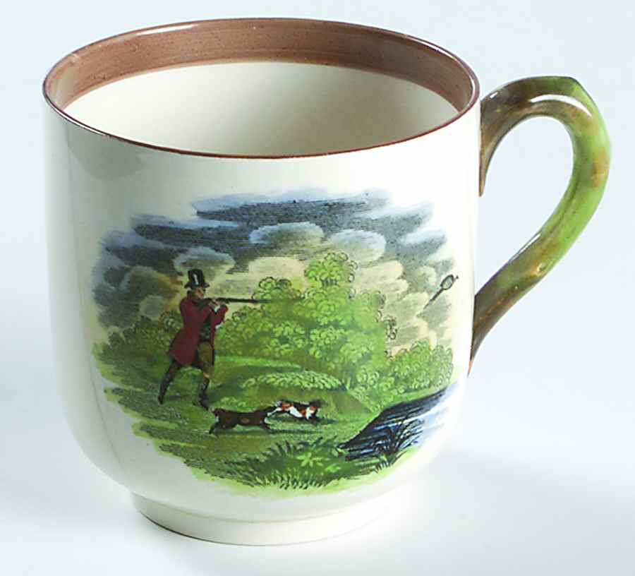 Herring Hunt Flat Cup by Spode-1