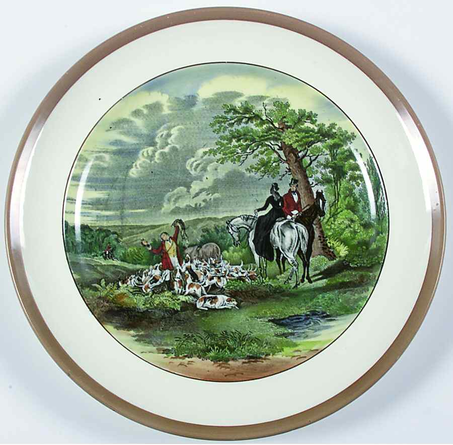 Herring Hunt Luncheon Plate by Spode-1