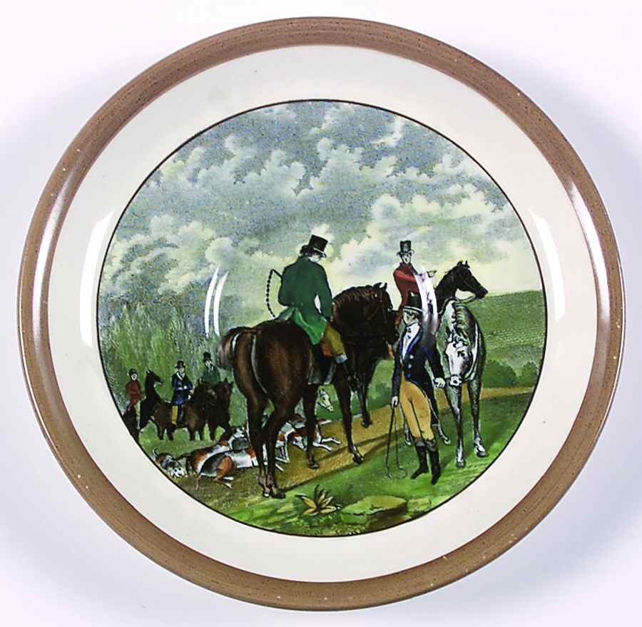 Herring Hunt Saucer for Flat Cup by Spode-1