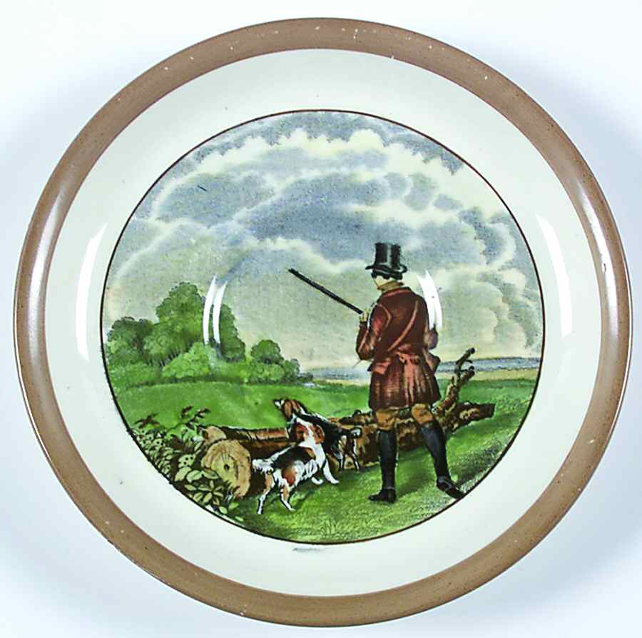 Herring Hunt Saucer for Flat Cup by Spode-1