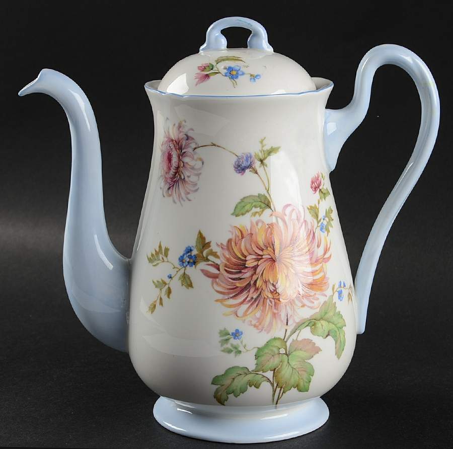Chrysanthemum Coffee Pot & Lid by Shelley-1