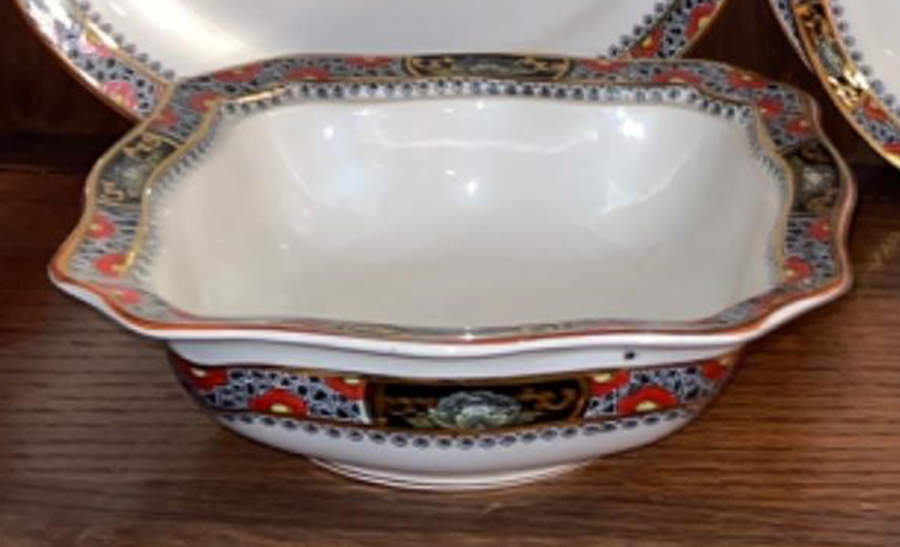 Satsuma 9" Square Vegetable Bowl by Soho Pottery-1