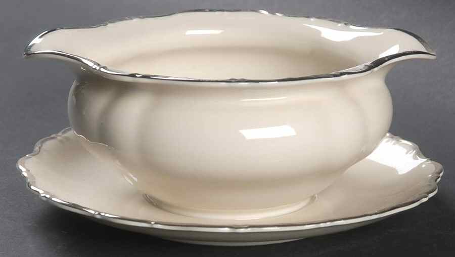 SLT363 Gravy Boat with Attached Underplate by Seltmann-1